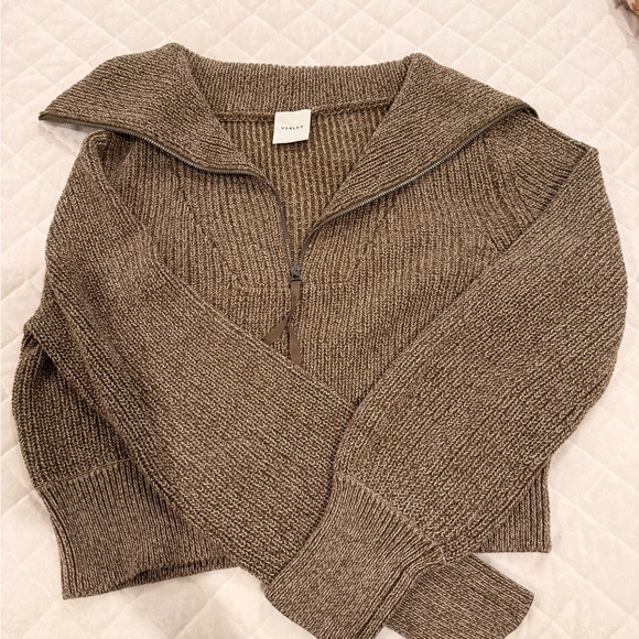 Varley Maura Half-Zip Rib Knit Sweater - Picture 2 of 4